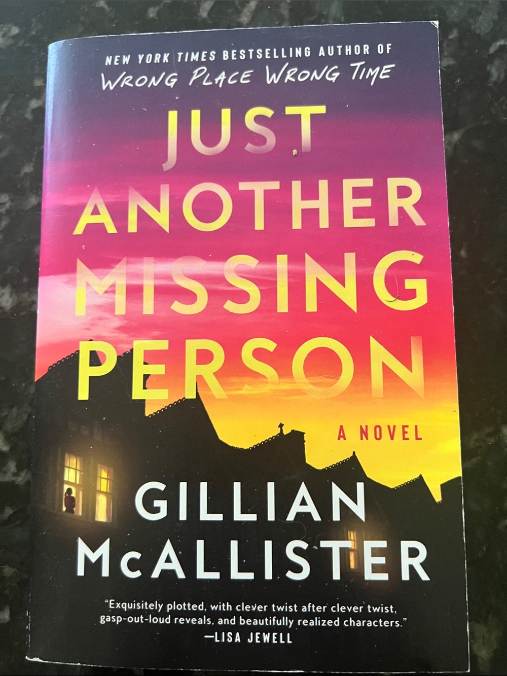 Just Another Missing Person by Gillian McAllister - Sunset Gradient Cover